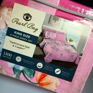 💯🔥PEARL BAY by STEVE MADDEN 6 PIECE SHEET SET KING SIZE MSRP $149.99 🔥🔥NEW